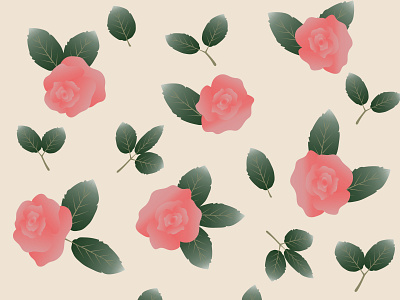 142 roses abstract art background decoration design fashion illustration leaf pink rose vector wallpaper
