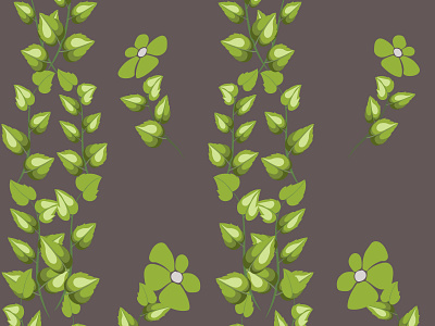 flower cut leaves seamless