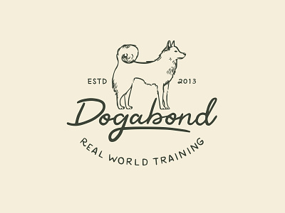 Dogabond badge dog dog training lettering