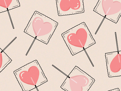 Happy love day! candy love pattern romance valentines valentines day valentines lollipop