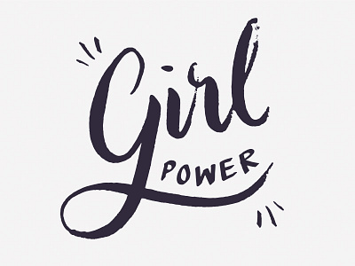Girl Power! calligraphy feminism hand lettering illustration international womens day