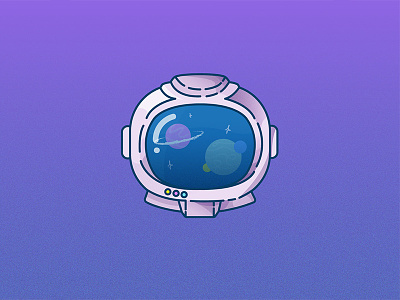 Space Cadet astronaut helmet helmet illustration planets space space cadet space helmet vector