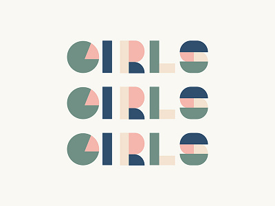 Happy International Women's Day! geometric girls international womens day lettering pastels shape typography women