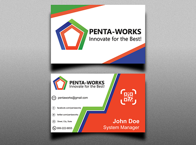 Penta-Works Business Card Showcase #1 branddesign branding business card design businesscard digitaldesign digitaldesigner graphicdesign logodesigns typography