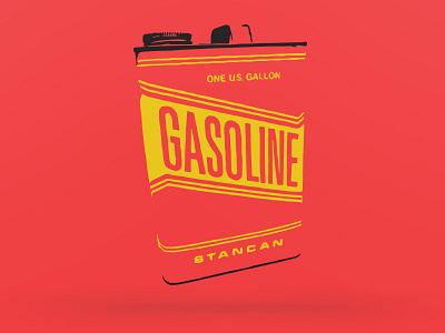 Gasoline gasoline illustration retro
