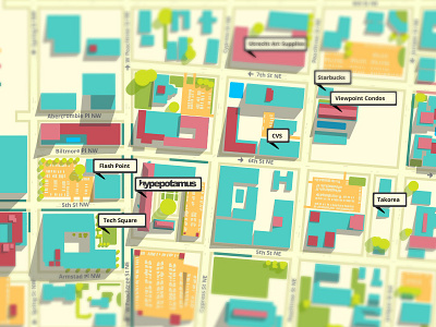 Parking Map atl atlanta hotlanta hype hypepotamus incubator map parking parking map startup