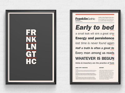Ol' Frankie G franklin gothic poster scad typography