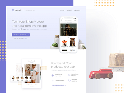 Tapcart Landing Page app dashboard design ecommerce landing ui ux web app website