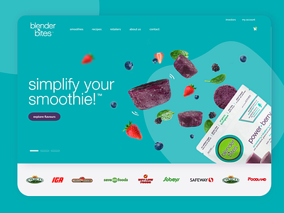 Smoothie Website Design | Blender Bites