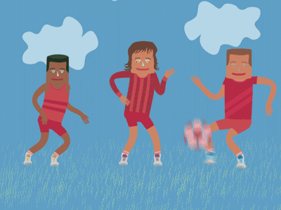 Soccer Dudes rigging after effects soccer blue animation gif duik ball summer