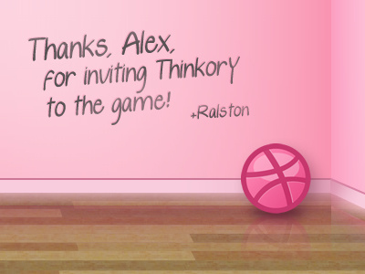 I'm in! Thanks, Alex! alex deruette draft invitation invite room thank you thanks thinkory