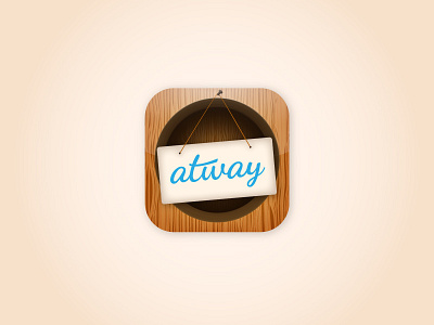 Atway App Icon app icon apps identity identity design illustrator thinkory twitter vector wordmark