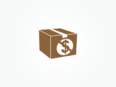Free Shipping 3d box brown ecommerce free shipping icon money square symbol thinkory