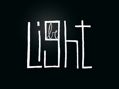 Be Light digital lettering encouragement hand lettering lettering typography writing