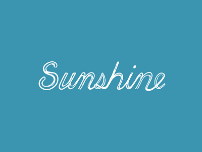 Sunshine - Digial Hand Lettering Process