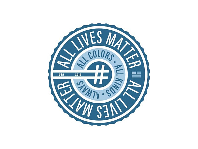 #AllLivesMatter alllivesmatter badge belief circle logo mantra movement symbol