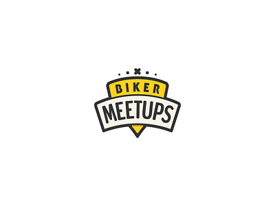 Biker Meetups Logo Design badge band branding design icon logo logos startup startups symbol