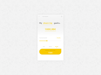 004 Calculator calculator challenge dailyui goal mobile screen