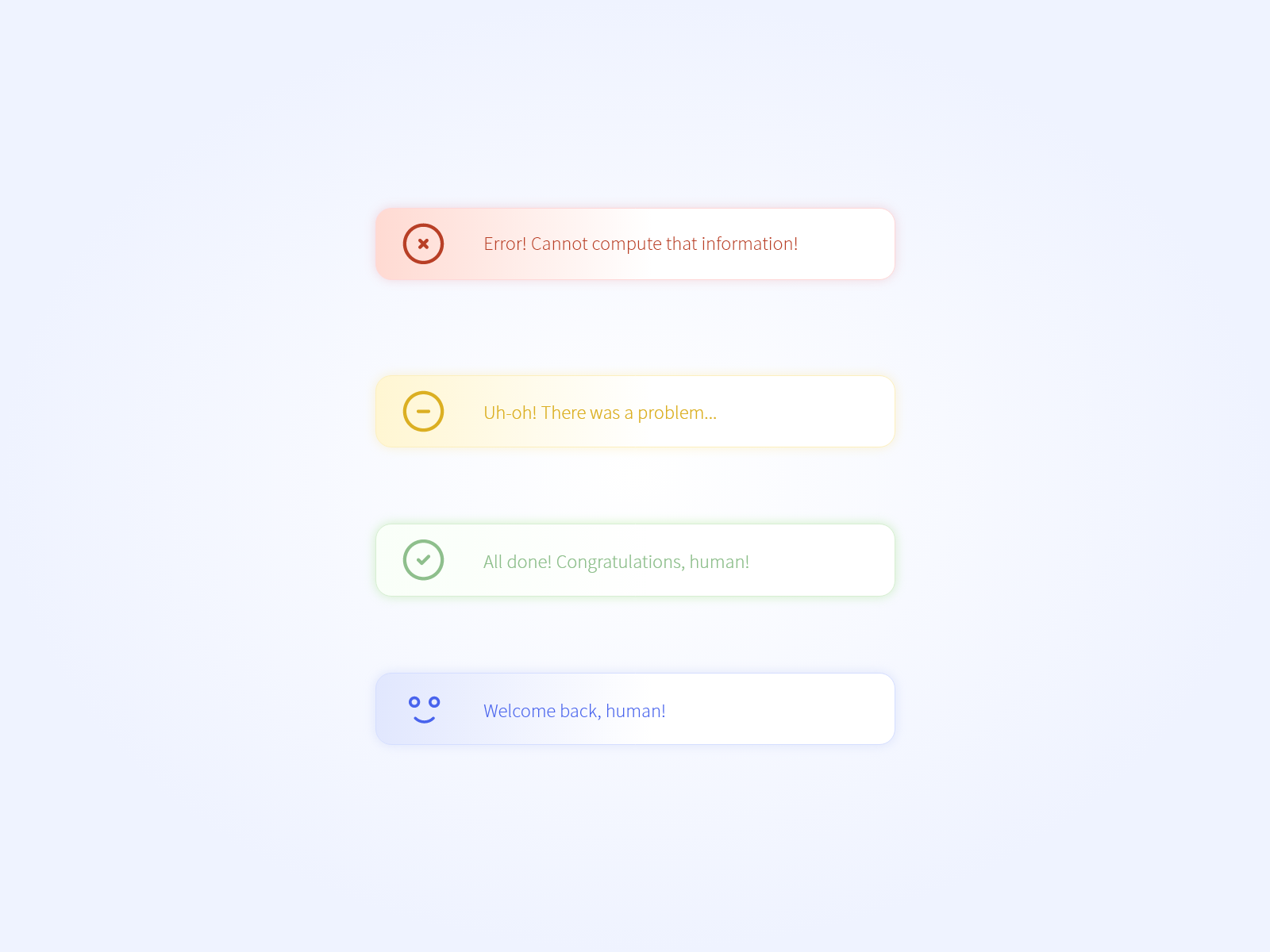 011 Flash messages by Sara Andrade on Dribbble