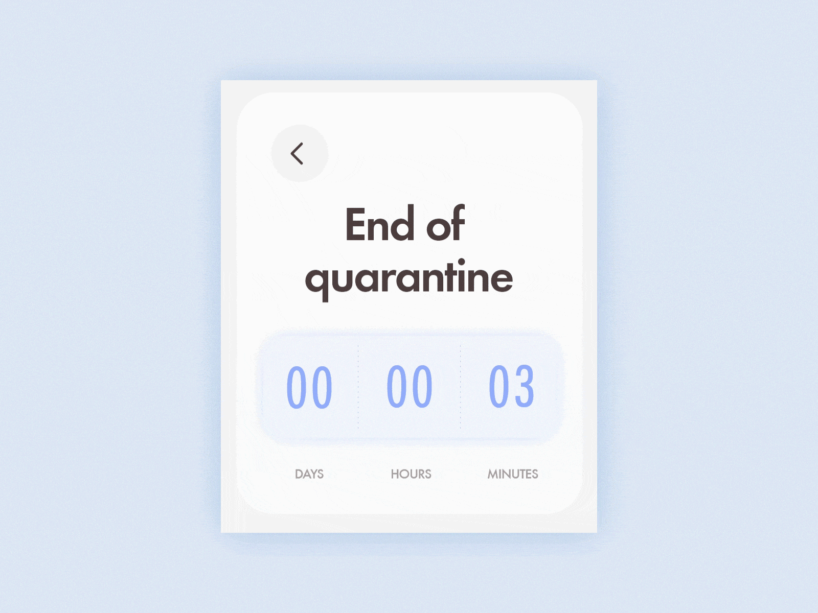 Day 14 - Countdown challenge countdown dailyui design quarantine ui ux watch watchface