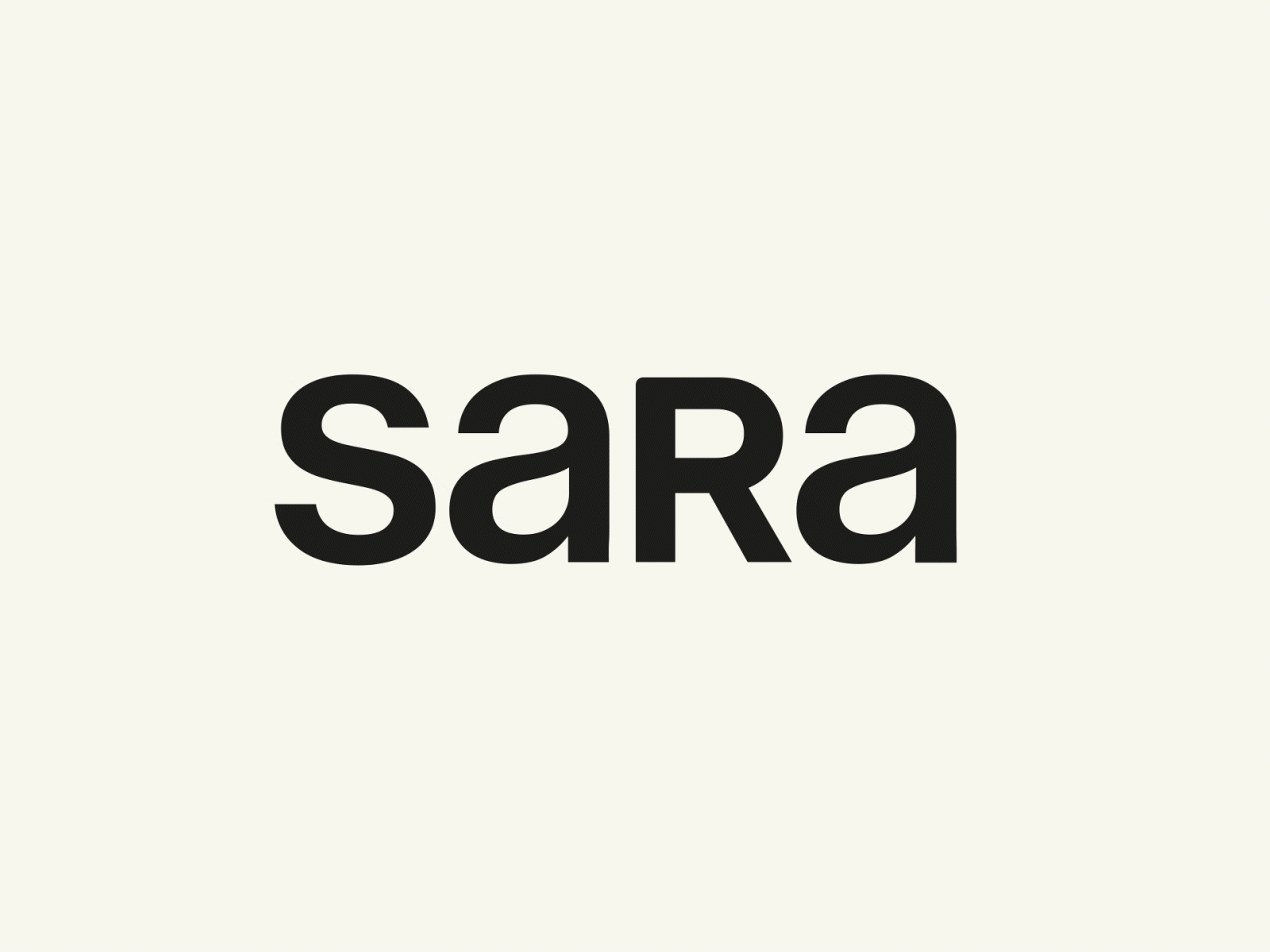 sara animation branding graphic design logo motion graphics typography