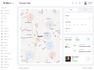 Driver Tracking Screen adobe xd driver tracking map ui ui ux design we