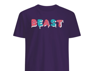 Frosted Beast Purple Shirt design frosted beast mrbeast