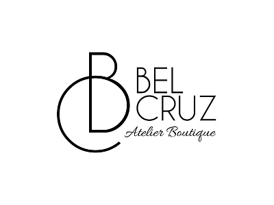 Logotipo - BEL CRUZ ATELIER branding design illustration logo minimal typography vector