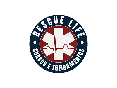 Logotipo - RESCUE LIFE CURSOS branding design illustration logo vector