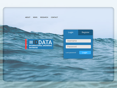 IDDATA Website Home Page