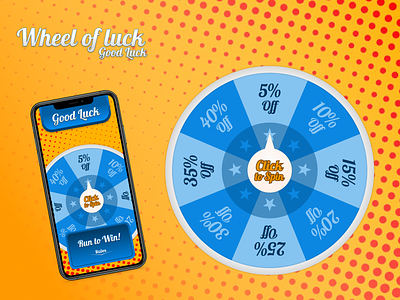 Wheel of Luck - Good Luck app design figma game game art game design illustration interaction ui ux vector web