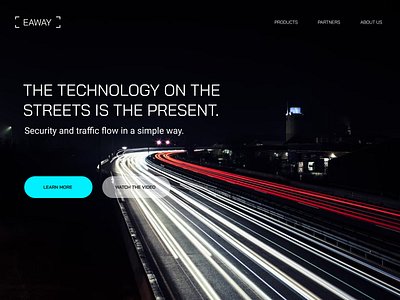 EAWAY - TRAFFIC TECHNOLOGIES branding graphic design ui web webpage