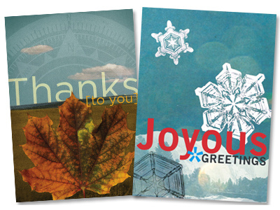 Cards collage design greeting card holiday