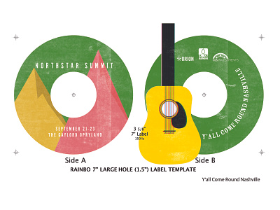 45s design illustration label