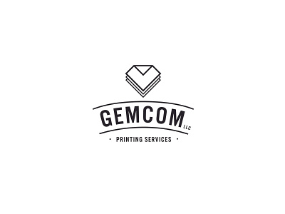 Gemcom branding design illustration logo typography