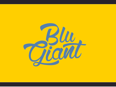 BluGiant Logo branding design illustration logo typography vector