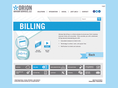 Orion_ddc design illustration infographic landing page