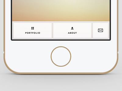 Fixed Menu Concept icons iphone menu subtle