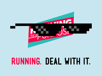 Running. Deal with it. deal with it glasses running