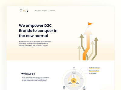 D2C Landing Page Design branding design graphic design landing page ui ux