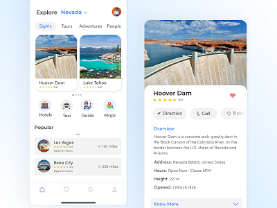 Travel Mobile App app branding design graphic design landing page technology ui ux