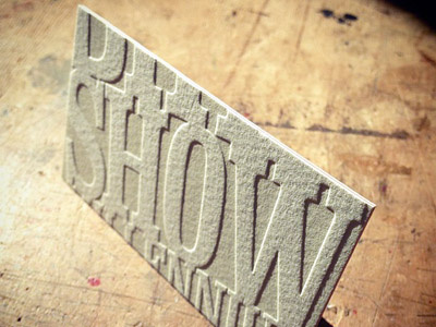 Letterpress business card