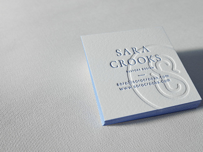 Square business card business card letterpress logo
