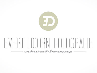 Evert Doorn Fotografie Logo black and white logo photography