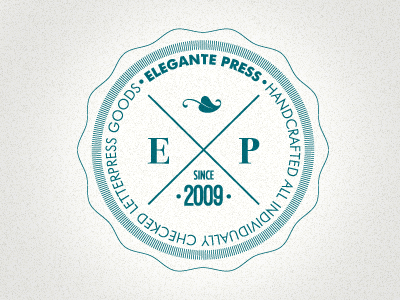 Elegante Press Logo [Redesigned] logo redesign vintage