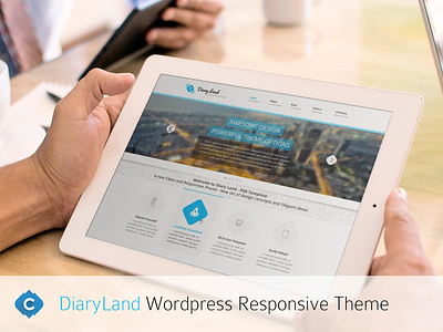 Diaryland Responsive WordPress Theme creiden design development diaryland themeforest themes web