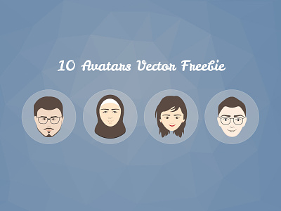 10 Free Avatars Vector avatar avatars design faces free freebie websites