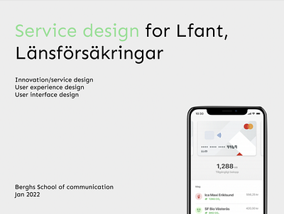 Service design - Lfant