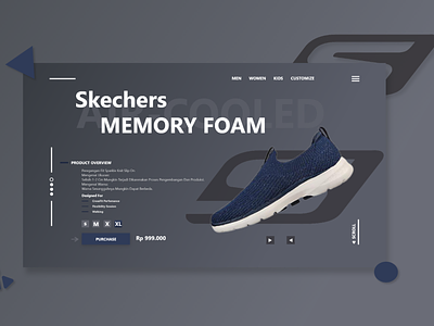 Skechers - Air Cooled Memory Foam branding design ui ux