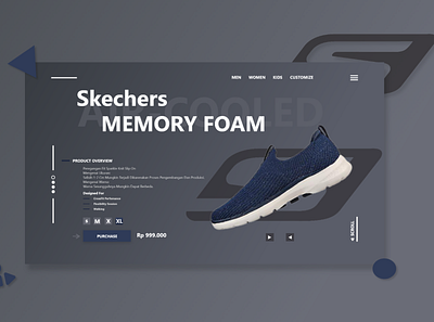 Skechers - Air Cooled Memory Foam branding design ui ux